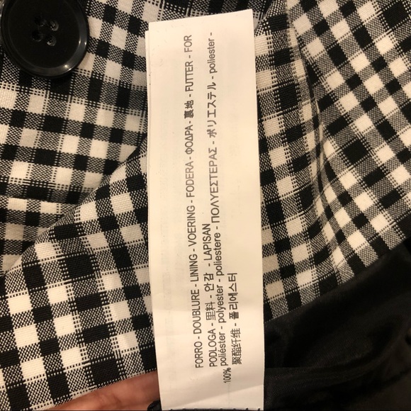 Bershka Plaid blazer with Bardot neckline - Picture 7 of 7